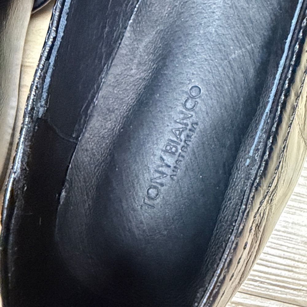 Tony Bianco Black Mary Jane Leather Flats - Picture 9 of 10